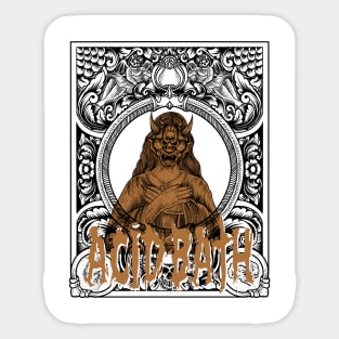 Acid Bath sludge metal Sticker